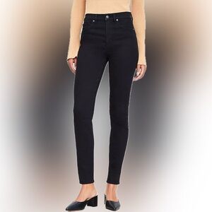 LOFT Women's High Rise Black Jeans
